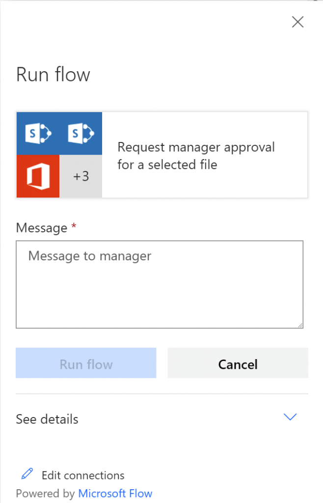 The panel is displayed just like in SharePoint Online